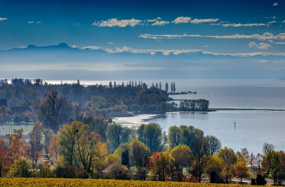 Herbstlicher Blick über den Bodensee